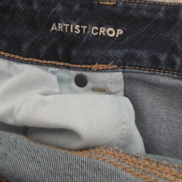 American Eagle Outfitters Artist Crop Woman's Next Level Stretch Jeans 20 Reg - Picture 5 of 10
